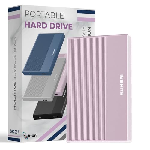 SUHSAI Externe Festplatte 250GB Rosa Vergleich